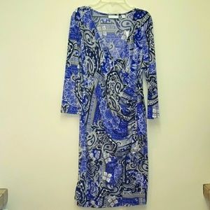 Purple/white/black NY&C dress. Size M. Nwt